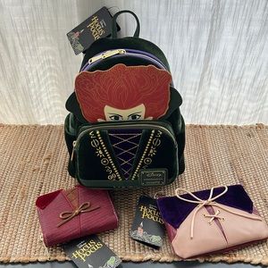 🧙‍♀️✨Hocus-pocus Loungefly 3 set of Disney hocus pocus with matching wallets